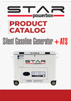 Silent Gasoline Generator +ATS